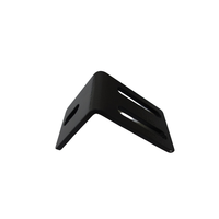 Support triangulaire personnalisé en acier allié, revêtement électrolytique, fixation fixe 60x45x40mmx3mm 0.6kg Noir, estampage, poinçonnage, pliage, OEM