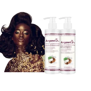 Private Label Leaves Hair Moist urizing Nou rishing Argan Smooth Shine Shampoo Detang Conditioner