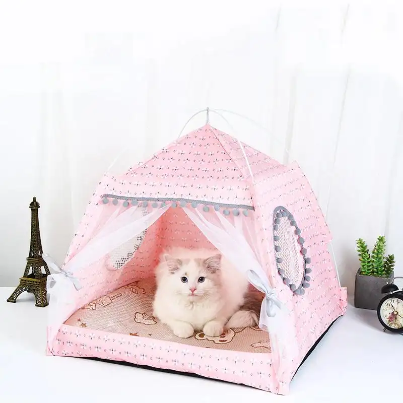 Wholesale Hot sale Pet products The General Teepee Closed Cozy Hammock with Floors Cat House Pet small doghouse Cat tent bed