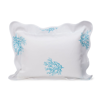 Ensemble de housse de couette en coton égyptien de luxe avec taies d'oreiller jetables brodées de corail vert pour la maison hôtel literie de mariage