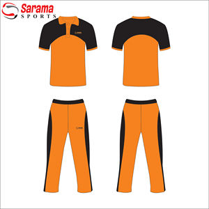 ชุดเครื่องแบบเสื้อกีฬาคริกเก็ตโพลีเอสเตอร์พิมพ์ซับลิเมชันดีไซน์ใหม่งานตามสั่ง100% - Product Image 4