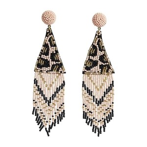 2025 haute couture en gros à la main perle de rocaille Huggie boucles d'oreilles multicolore unisexe bijoux - Product Image 3