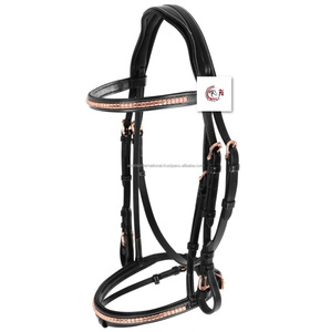 Rose Gold Horse Clincher Bridle High Quality Leather <b>Fitting</b> <b>Best</b> in Class Product - Product Image 1