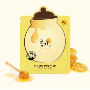 korean cosmetics face sheet Papa Recipe Bombee Honey Mask skin care sheetmasks face pack