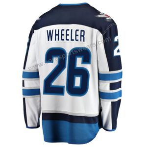Maillots de joueurs personnalisés par sublimation pour jeunes, Design, combinaison blanche et bleue, pour hockey sur glace, 2021 unités - Product Image 2