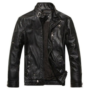 Chaqueta larga de cuero sintético para hombre, abrigo delgado de motocicleta a la moda, para negocios, invierno, 2021 - Product Image 6