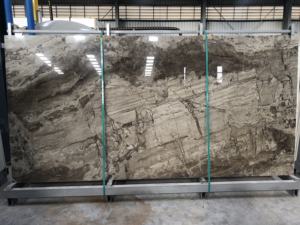 Carreaux de porcelaine en dalle de 64x128 pouces, les plus grands d'Inde, texture marbre, polis, antibactériens, fonctionnalité de brique réfractaire, 9 mm, hôtel - Product Image 3