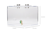 Empire of Ants AG4 Nid à fourmis classique carré en plastique 7,6x7,6x6,3cm Écologique pour l'alimentation, l'espace de vie et les meubles pour animaux de compagnie