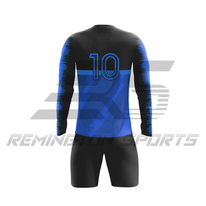 Uniformes de equipo de fútbol transpirables recién llegados, diseño OEM hecho en fábrica, uniforme de equipo de fútbol - Product Image 2