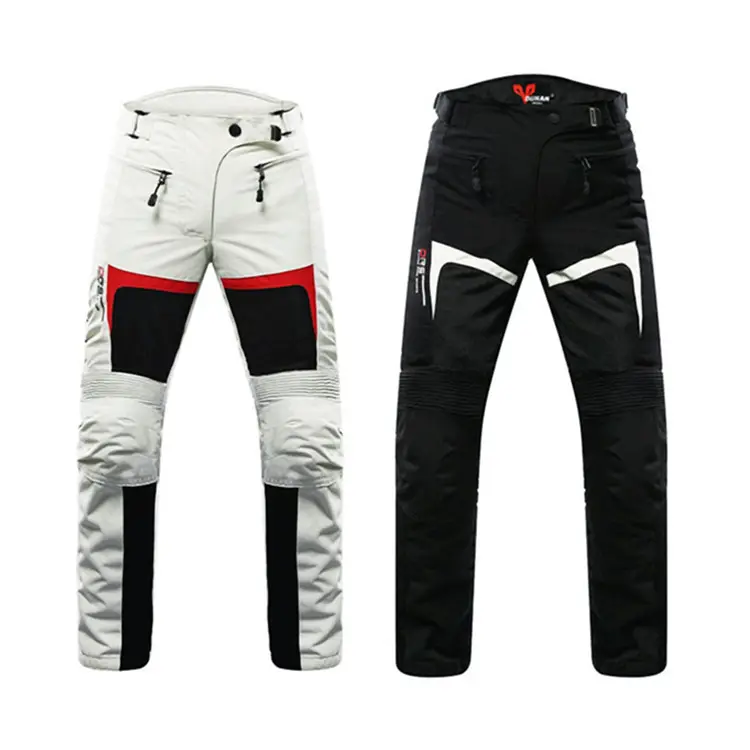 प्रेमी रेसिंग पहनने पुरुषों की मोटरसाइकिल पैंट सांस स्पैन्डेक्स नायलॉन आरामदायक मोटरसाइकिल पैंट गर्मियों