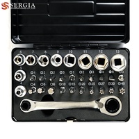 Juego de 31 Piezas de Llaves de Tubo de 1/4\", Juego de Mini Puntas de 18 mm