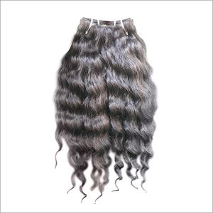 Extensiones de cabello Remy indio Virgen sin procesar de color natural 100% puntas de cabello dibujadas a granel dobles - Product Image 4