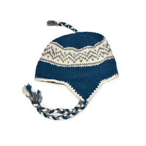 Meilleures ventes - Bonnet en laine tricoté rayé unisexe pour adultes - Laine et doublure de haute qualité - Fabriqué au Népal - Product Image 4