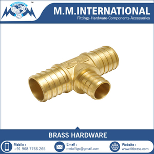 Chất lượng cao <span class=keywords><strong>Brass</strong></span> khí TEE <span class=keywords><strong>3</strong></span> cách kết nối Metric thép gai Hose phù hợp phụ kiện đường ống của nhà sản xuất - Product Image 3
