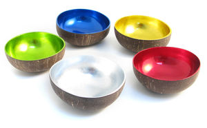 Cuenco de coco con muchos colores, varias opciones para decoración, hecho en Vietnam - Product Image 4
