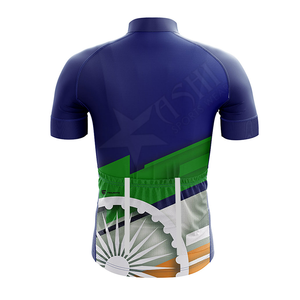 Camiseta de Ciclismo de media manga ligera de tela 100% poliéster, Jersey personalizado con diseño de logotipo, conjunto de Jersey de ciclismo de montaña - Product Image 2