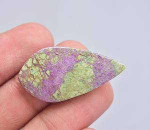 Purpurite พลอยหลังเบี้ยขายส่ง Purpurite กับงู,อัญมณีหลวมขายส่ง Cabochon งูคู่หลวม - Product Image 6