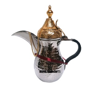 NEW DESIGN BRASS ARABIC DALLAH <b>TEA</b> COFFEE <b>POT</b> MANUFACTURER FROM INDIA COFFEE & <b>TEA</b> <b>SETS</b> EID DECOR RAMADAN 2022 GIVEAWAY GIFT UAE - Product Image 3