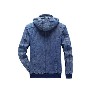 Chaqueta vaquera lisa de manga larga de algodón para hombre, nuevo diseño, venta al por mayor, 2021 - Product Image 5