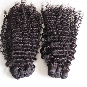 Cuticule brésilienne vierge crue cheveux alignés vague naturelle profonde bouclés cheveux humains dentelle perruque birmane crépus bouclés cheveux humains pour la Zambie - Product Image 2