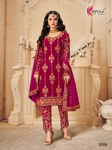 Dernière conception de Salwar Kameez de style indien et pakistanais avec une broderie lourde Dupatta avec Salwar Kameez trois pièces Dres - Product Image 2