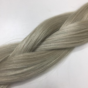 Wholesale Cuticle Aligned Virgin Raw Double Drawn Bulk Vietnamese Bone Straight Silver Color Human Hair Weave - Product Image 3