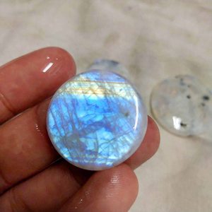 <b>rainbow</b> Moonstone Ring 925 Sterling Silver Glass Cabochons Dome clear Natural <b>rainbow</b> Moonstone <b>rainbow</b> Moonstone Moon Pendant - Product Image 2