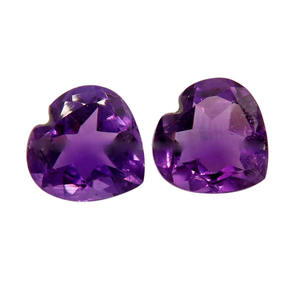 Venta al por mayor, última colección, amatista facetada en forma de corazón, disponible a precio mayorista - Product Image 1