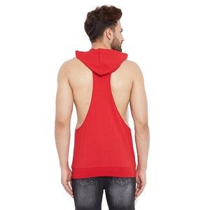 Top on Sale Mens Fashion Hooded tank Tops Sleeveless Hooded Shirts for Men with Custom Printing and High Quality <b>Material</b> - Product Image 6