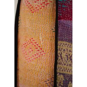 Sac fourre-tout Vintage Banjara brodé à la main sac à provisions bohème poignée en corde de coton tissu imperméable matière plastique imprimé - Product Image 2