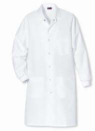 Tenues médicales unisexes blanches de qualité supérieure, à manches courtes, en tissu 100 % coton tissé, avec détection d'aiguilles et logo personnalisé - Product Image 3