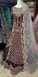 Lehenga nupcial de diseñador tradicional con bordado pesado vestido de novia indio y pakistaní para mujer 2025 - Product Image 2