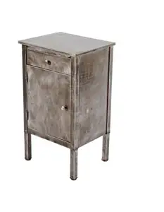 Armario Industrial y Vintage de hierro indio, mueble de Metal y sólido antiguo