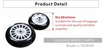 Roues en mousse EVA de 3 pouces, sac à roulettes, chariot de remplacement W13