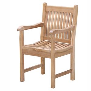 Sillón de teca de madera maciza duradera de alta calidad, diseño moderno, comedor, Patio al aire libre, restaurante, eventos, banquetes, Hotel, parque, Villa - Product Image 1