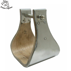 Logo personnalisé de haute qualité 4 étriers larges en acier inoxydable produit équestre durable lié à la main pour l'équitation - Product Image 3
