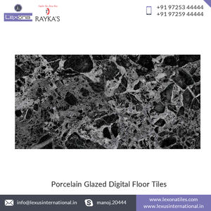 Carreaux de sol en porcelaine brillante de couleur foncée avec une large gamme de Collection de Design en taille 60x120CM provenant d'inde - Product Image 5