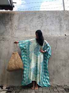 Robe traditionnelle pour femme, Kaftan, en tissu rayonne, vêtements de plage, d'été, nouvelle collection - Product Image 3