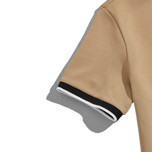 Camisa de Golf para Hombre, Verano 2025, Color Sólido, Logotipo Personalizado Bordado, Talla Grande, 100% Algodón, Antiarrugas, con Bolsillo, Casual, OEM, Alta Calidad - Product Image 5