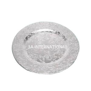 <b>Gold</b> Plated Finishing <b>Charger</b> <b>Plate</b> Luxury Hotel Catering Serving Equipment Usage Round Shaped <b>Gold</b> Plated Wedding Decorative - Product Image 2