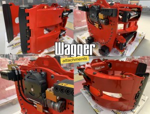 High Quality Wagger Attachments <b>Red</b> <b>Paper</b> Roll Clamps ISO9001 Certified Forklift Attachment with 1 Year Warranty New - Product Image 2