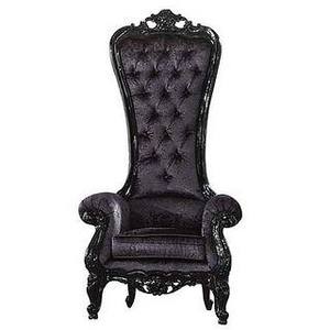 Chaises du trône de fer à dossier haut en bois pour mariage et événement - Product Image 5