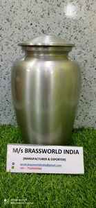 Classic Adult Cremation <b>Urn</b> Gold Aluminum Human <b>Ashes</b> Holder <b>for</b> Funerals and Memorials - Product Image 4
