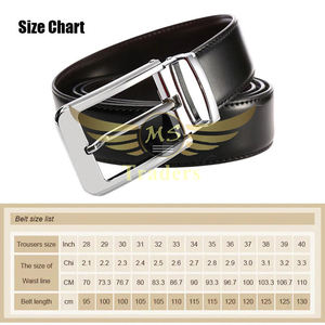 Cinturón Reversible de cuero para hombre, Cinturón de piel de vaca con hebilla giratoria de diseño clásico, color marrón y negro, venta al por mayor - Product Image 6