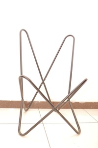 Chaise Vintage en cuir pu à rabat, chaise papillon en cuir de Tan, housse et chaise classiques de fabrication indienne, facile à assembler - Product Image 4