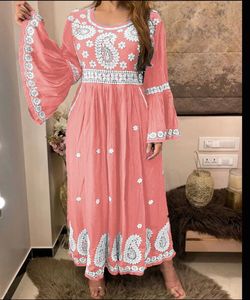 เสื้อผ้าอินเดียพิมพ์ลาย kurta Palazzo dupatta ดีไซน์เนอร์ - Product Image 2