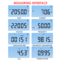 Analyseur de consommation électrique numérique LCD, testeur de tension, prise électrique, consommation élevée