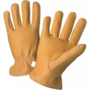 En kaliteli PU deri çalışma eldivenleri uzun tam parmak özelleştirilmiş deri parlıyor