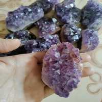 Meilleure Qualité Pierre Précieuse Naturelle Quartz Améthyste en Grappe Guérison Décoration Maison Style Amour Vente en Gros AAMEENA AGATE