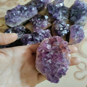 Piedras de cristal naturales de la mejor calidad, racimo curativo de amatista para decoración, venta al por mayor - Product Image 5